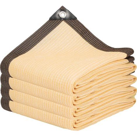 Rechteckiges Schattierungsnetz 2 M X 3 M – Beige – 85 % Sonnenschutz, Uv-schutz – Für Garten, Gewächshaus, Gemüsegarten, Pergola – Schattierungstuch Für Den Außenbereich