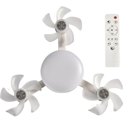 Deckenventilator Mit Licht – Faltbares Drohnen-design, 50 W, 3 Geschwindigkeitsstufen, Leiser Betrieb, 3-farbige Beleuchtung, Einfache E27-fassung, Für Schlafzimmer, Wohnzimmer Und Balkon