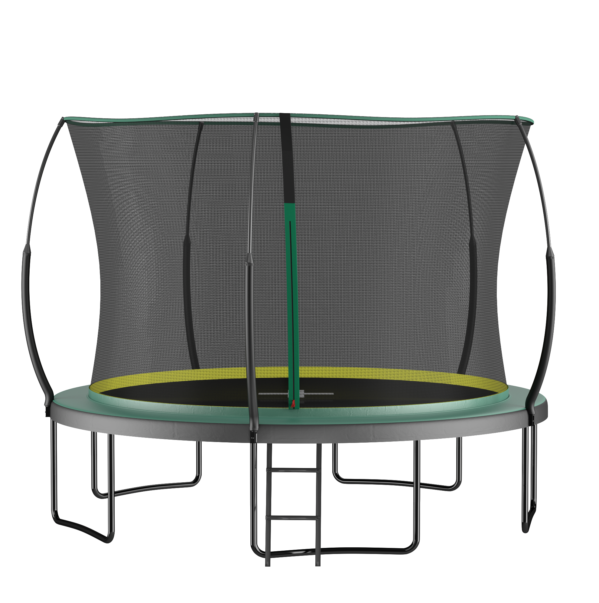 Federloses Sicherheitstrampolin 366 Cm Mit Sicherheitsnetz Homvra