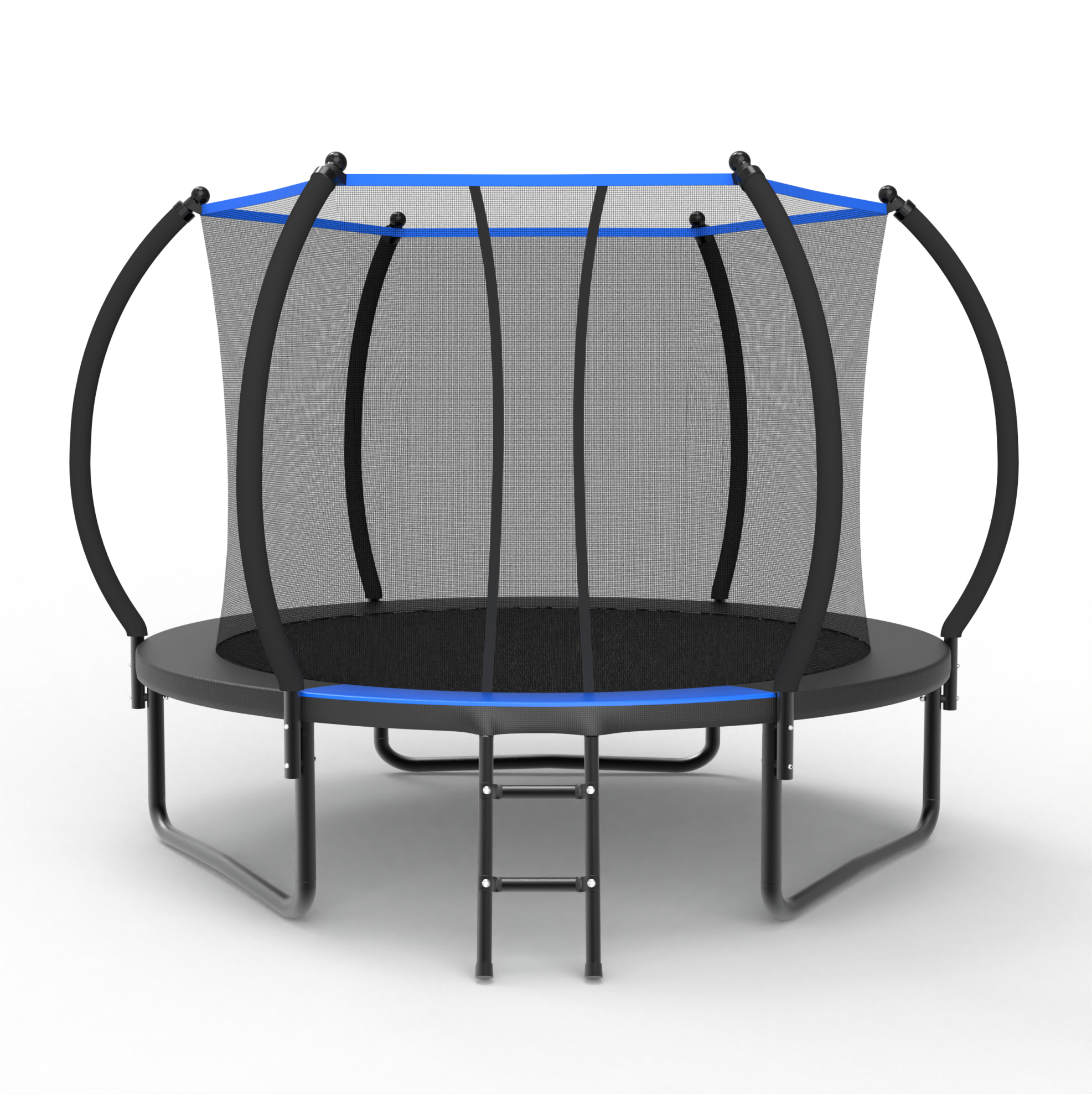 Rundes Trampolin 305 Cm Mit Sicherheitsnetz Und Stahlleiter