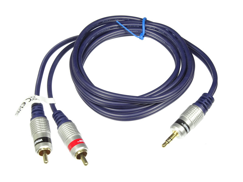 Jack 3.5 - 2rca Jkd10 Vitalco-kabel 2,0 M