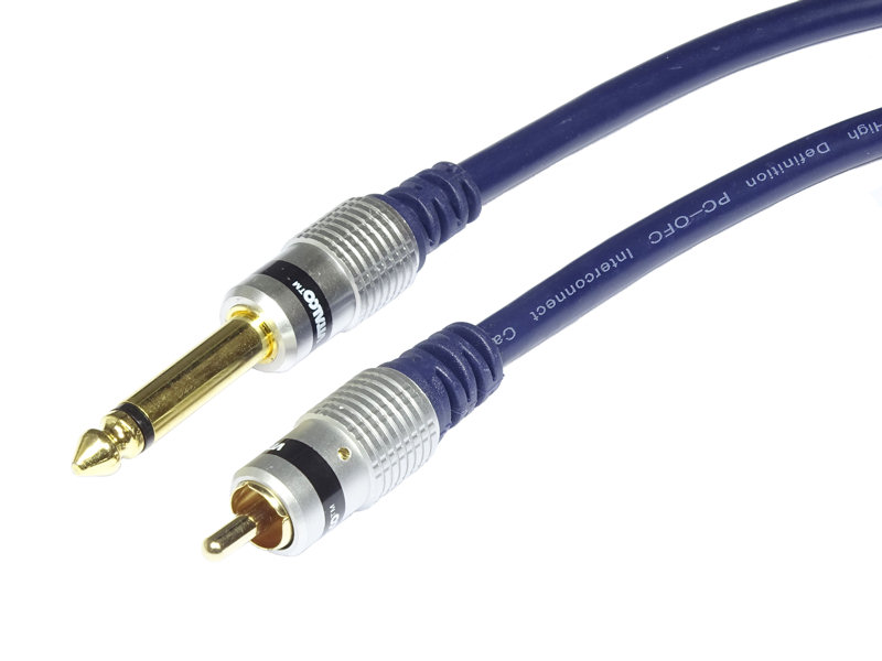 Kabel Jack 6.3 Mono-stecker - 1 X Rca-stecker Mk78 3,0 M