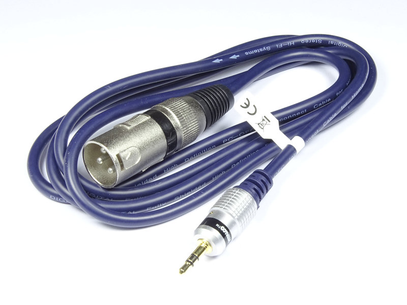 Xlr-klinkenkabel (m) – 3,5-mm-stereo-klinkenstecker (m) Mk31 Vitalco 1,0 M