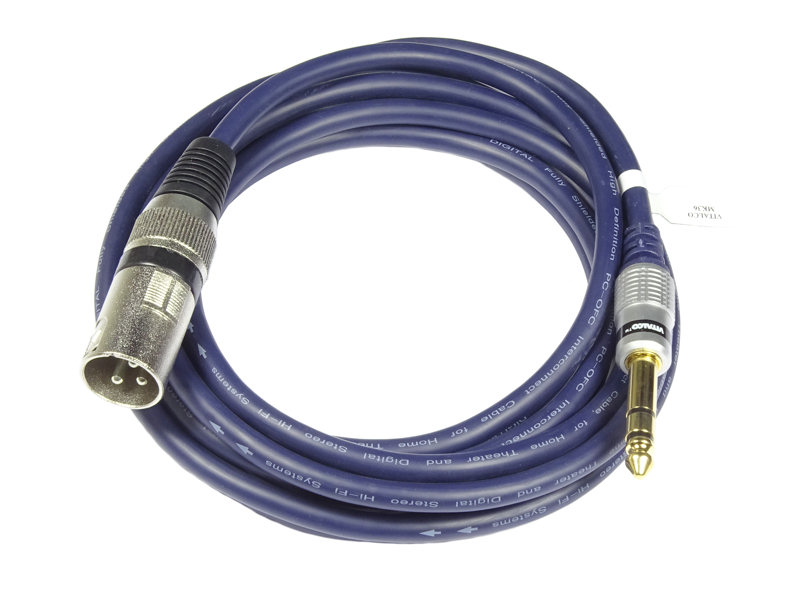 Xlr-kabel (m) – 6,3 Mm Klinkenstecker (m) Stereo Vitalco Mk36 3,0 M