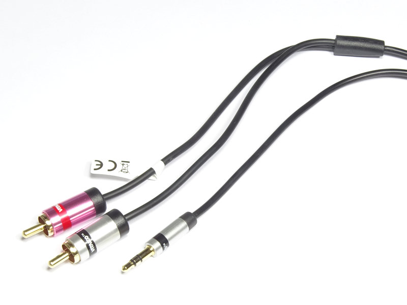 Kabel Jack 3.5 - 2rca Vitalco Jkr53 0.5 M