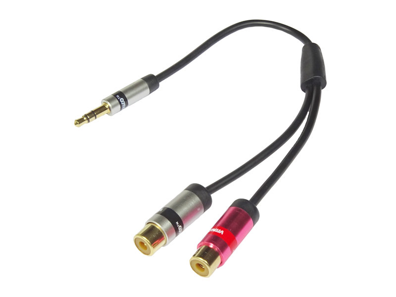 Klinkenstecker-splitter 3,5 Mm - 2x Cinch-buchse 0,2 M Vitalco
