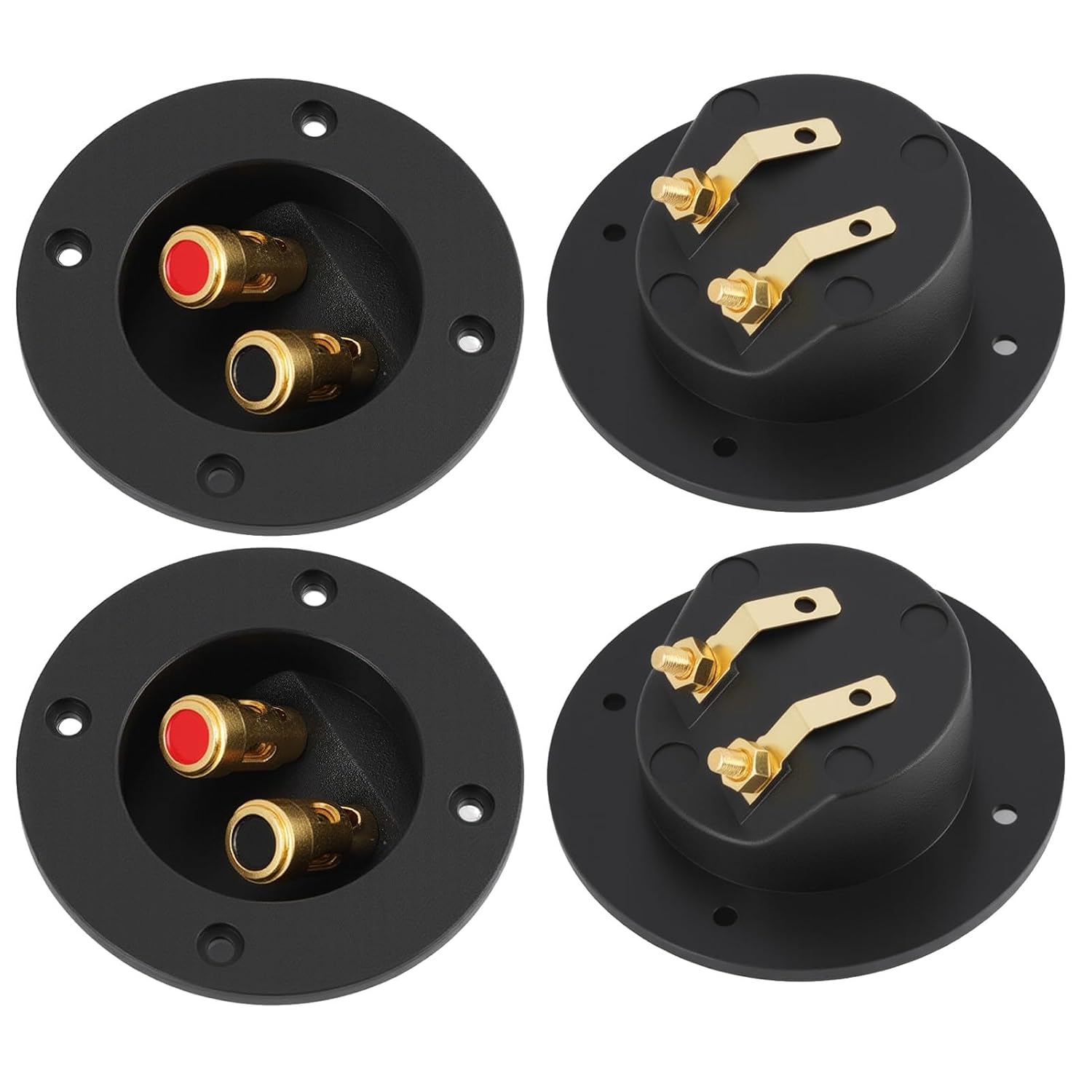 Lautsprecher-anschlussblock – 4 Stück – 2-wege – Lautsprecheranschluss – Für Subwoofer Und Heimkinoanlagen