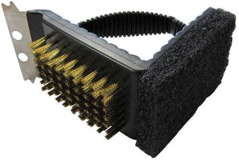 3-in-1 Reinigungsbürste – Kupfer- Und Edelstahlschaum – Für Grills Und Grillplatten – Tiefenentfettung