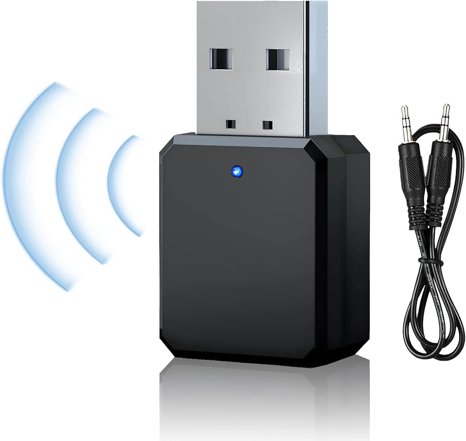 Bluetooth Usb 5.1 Adapter – 1 Stück – Dualer Aux/usb-ausgang – Autoradio-receiver – Stereolautsprecher
