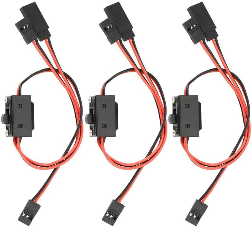 3-wege-ein/aus-schalter – 3er-pack – Futaba- Und Jr-steckverbinder – Verzinntes Kupferkabel – Für Rc-modelle