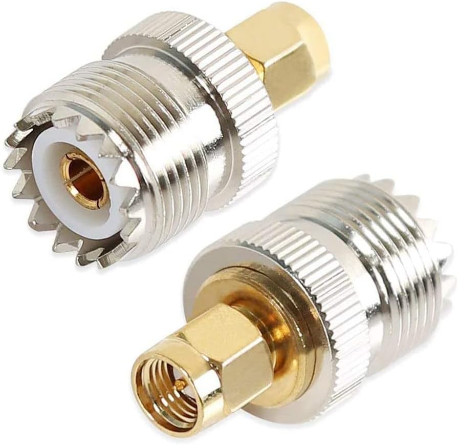 Uhf-hf-buchse Auf Sma-stecker Adapter – 2er-pack – So239 Koaxialstecker