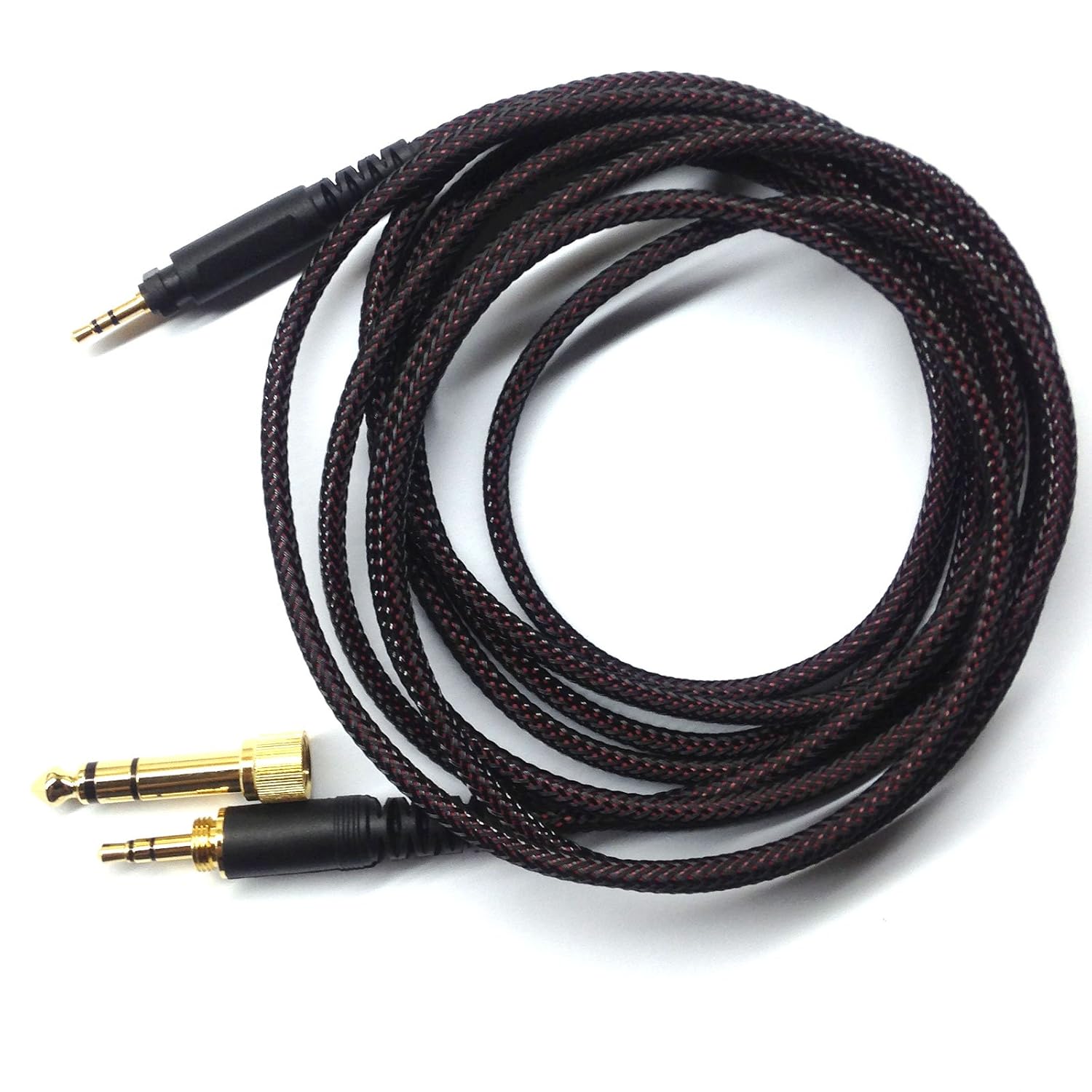 Audiokabel – 1 Stück – Geflochten Und Ofc – 3,5-mm- Und 6,35-mm-klinkenstecker – Für Shure Srh-kopfhörer – 200 Cm