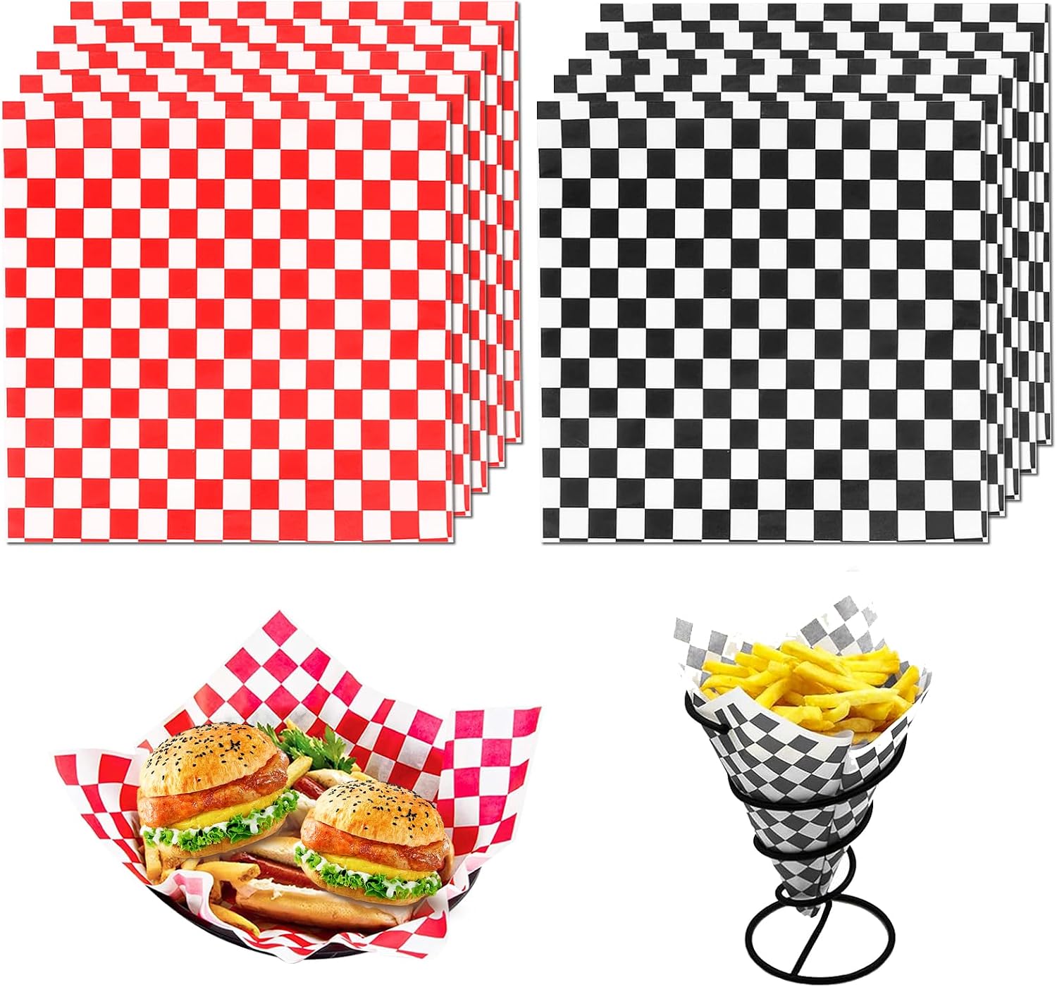 Lebensmittelechtes Backpapier – 200 Blatt – Zellstoff – Fettabweisend – Für Wurstwaren Und Sandwiches – 20 X 20 Cm