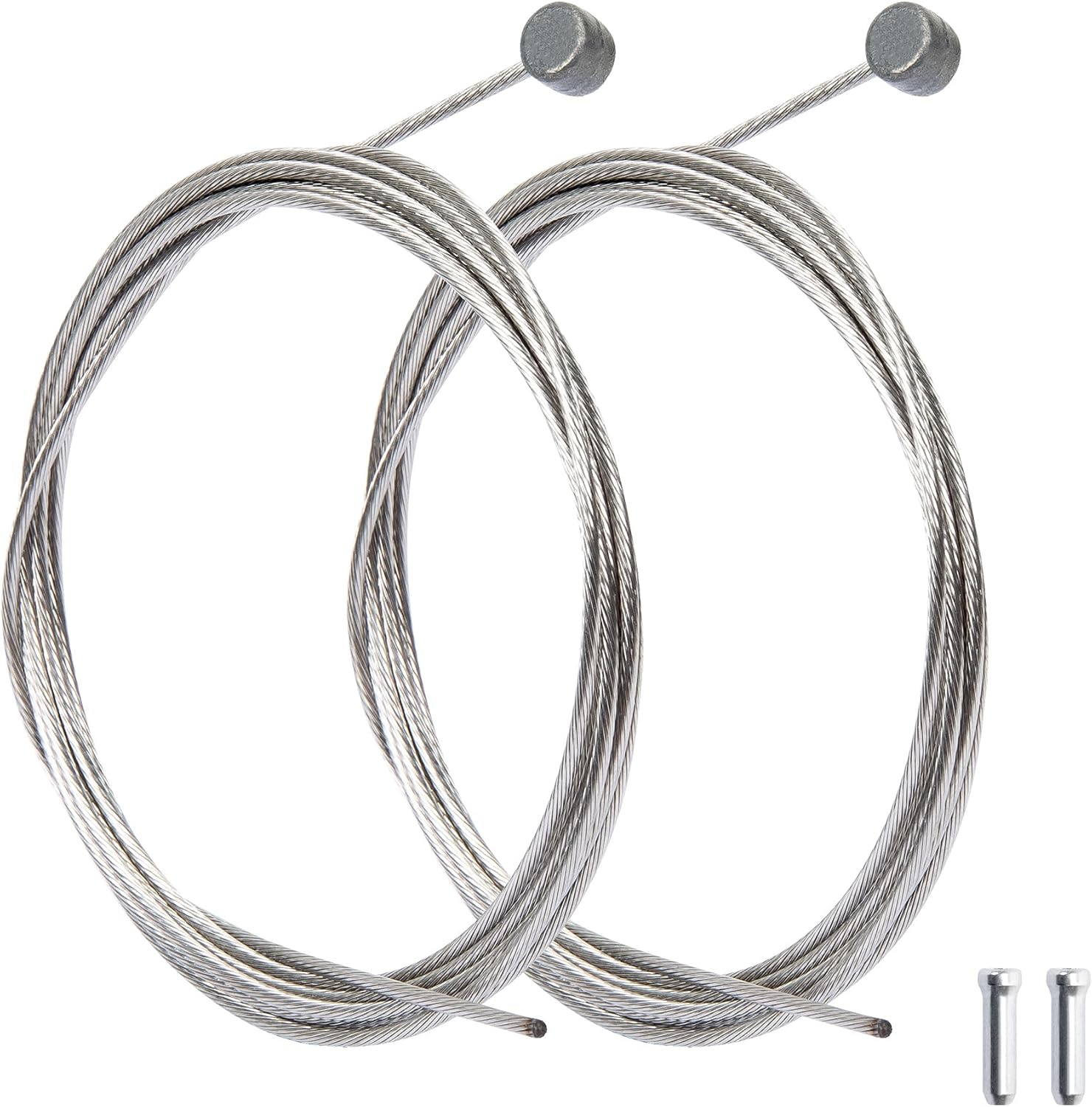 Fahrradbremszug – 2 Stück – Edelstahl – Für V-brakes Und Mechanische Scheibenbremsen – Mountainbikes, Rennräder, Trekkingräder – 1,5 Mm X 1700 Mm