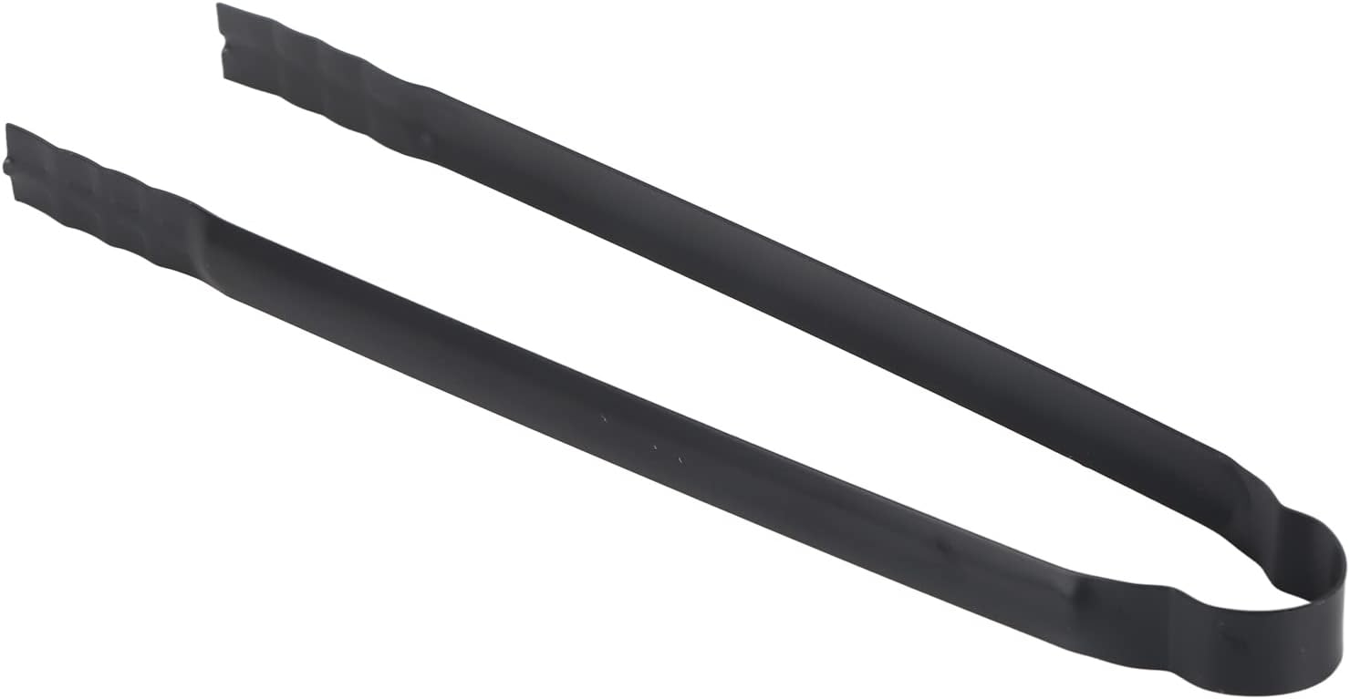 Holzkohlezange – 1 Stück – Metall – Rutschfester Griff – Für Grill Und Kamin – 30 X 1,8 Cm
