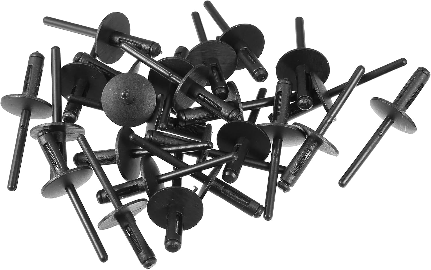 Kotflügelverkleidungsnieten – 25 Stück – Schwarzer Kunststoff – Kotflügelbefestigung – Kompatibel Mit Bmw X1, X2, X3, X4 – 21-mm-schaft