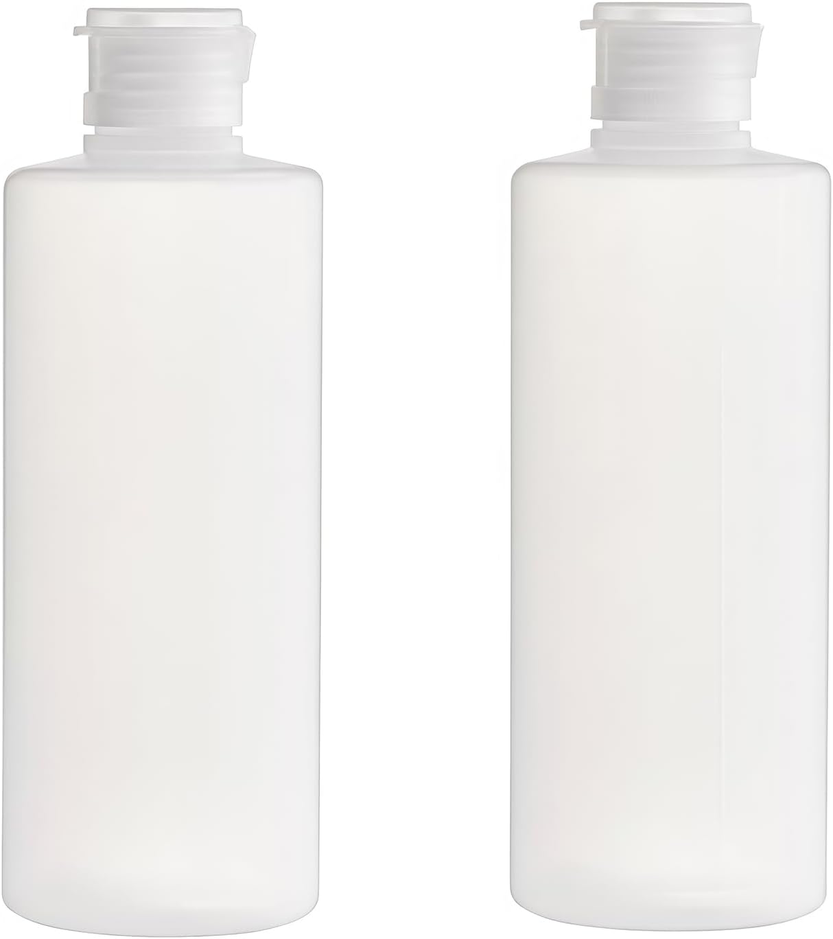 Set Mit 2 X 200 Ml Kunststoffflaschen – Transparent – Druckverschluss – Reisegröße – Shampoo Und Duschgel