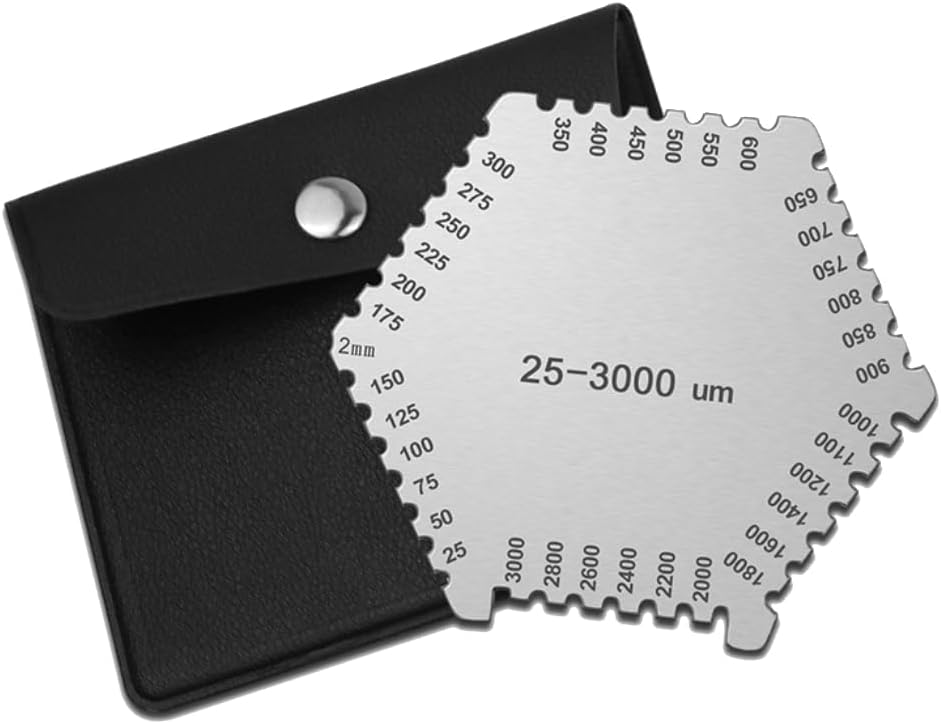 Nassfilmkamm – 1 Stück – Edelstahl – Messbereich 25–3000 Μm – Für Lacke Und Firnisse – 40 Mm