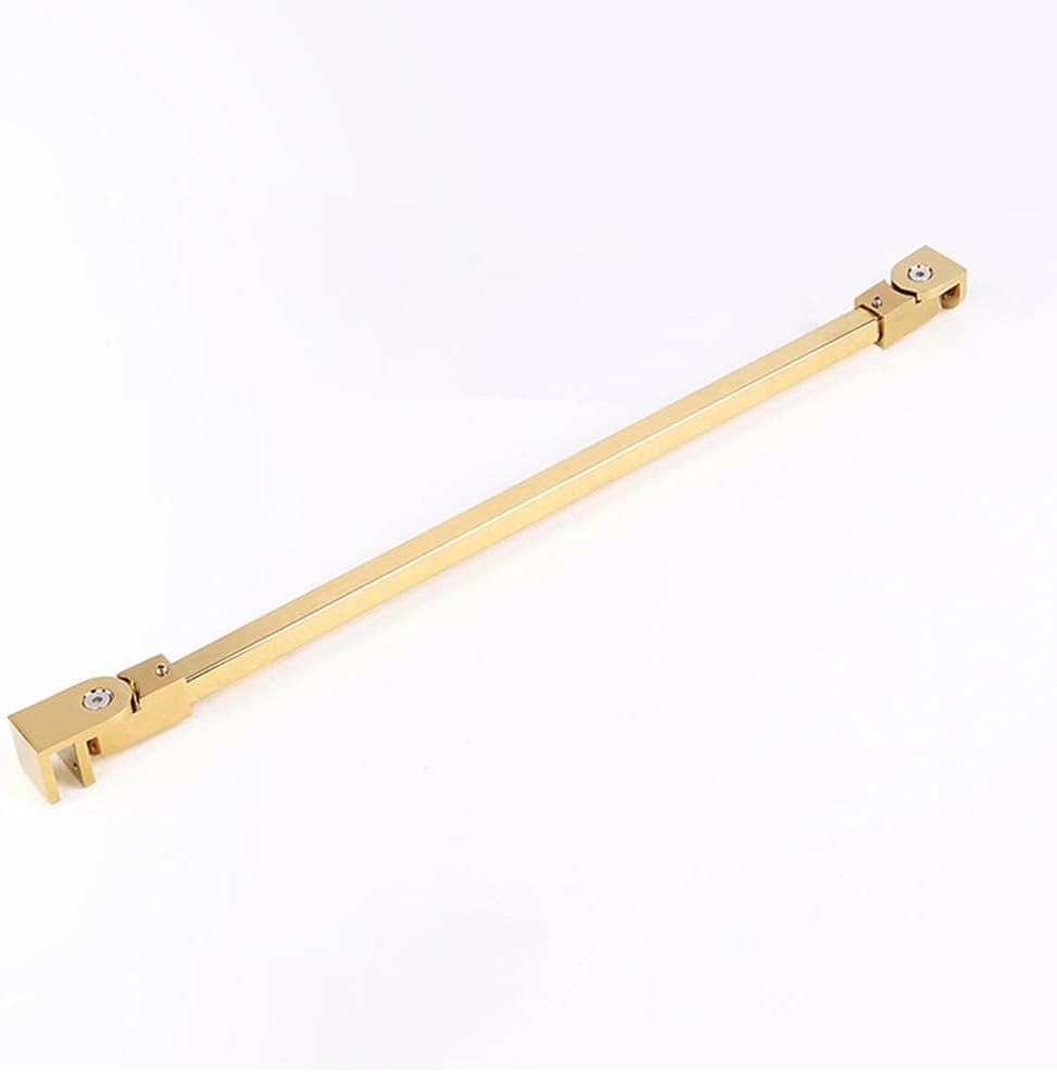 Duschstabilisierungsstange – 1-teilig – Edelstahl, Goldfarben – 180° Verstellbarer Winkel – Für 8–10 Mm Glasscheiben – 57,5 Cm
