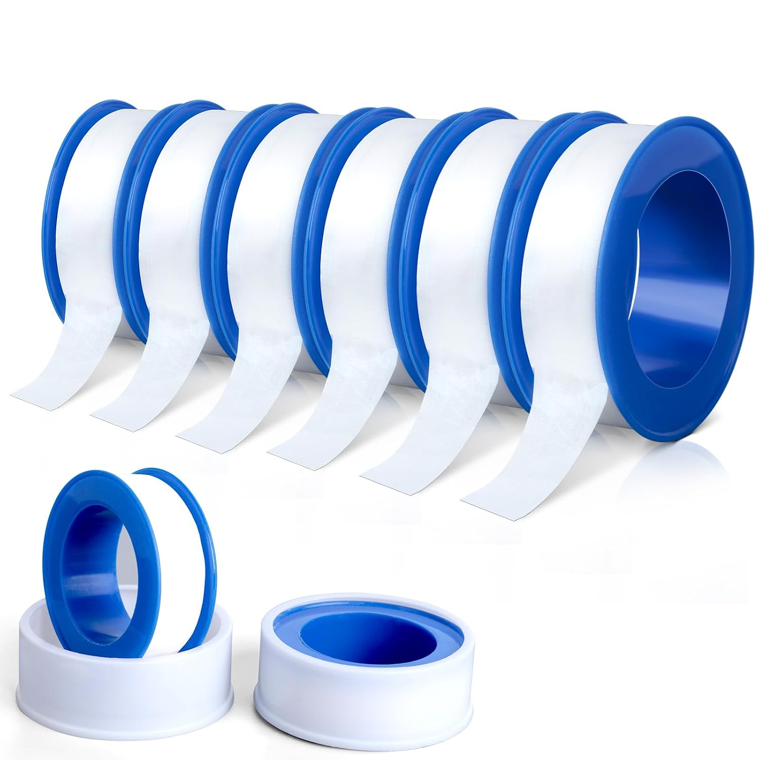 Ptfe-dichtungsband – 6er-pack – Industrieweiß – Hochtemperaturbeständig – Für Sanitär- Und Gasinstallationen – 13 Mm X 10 M