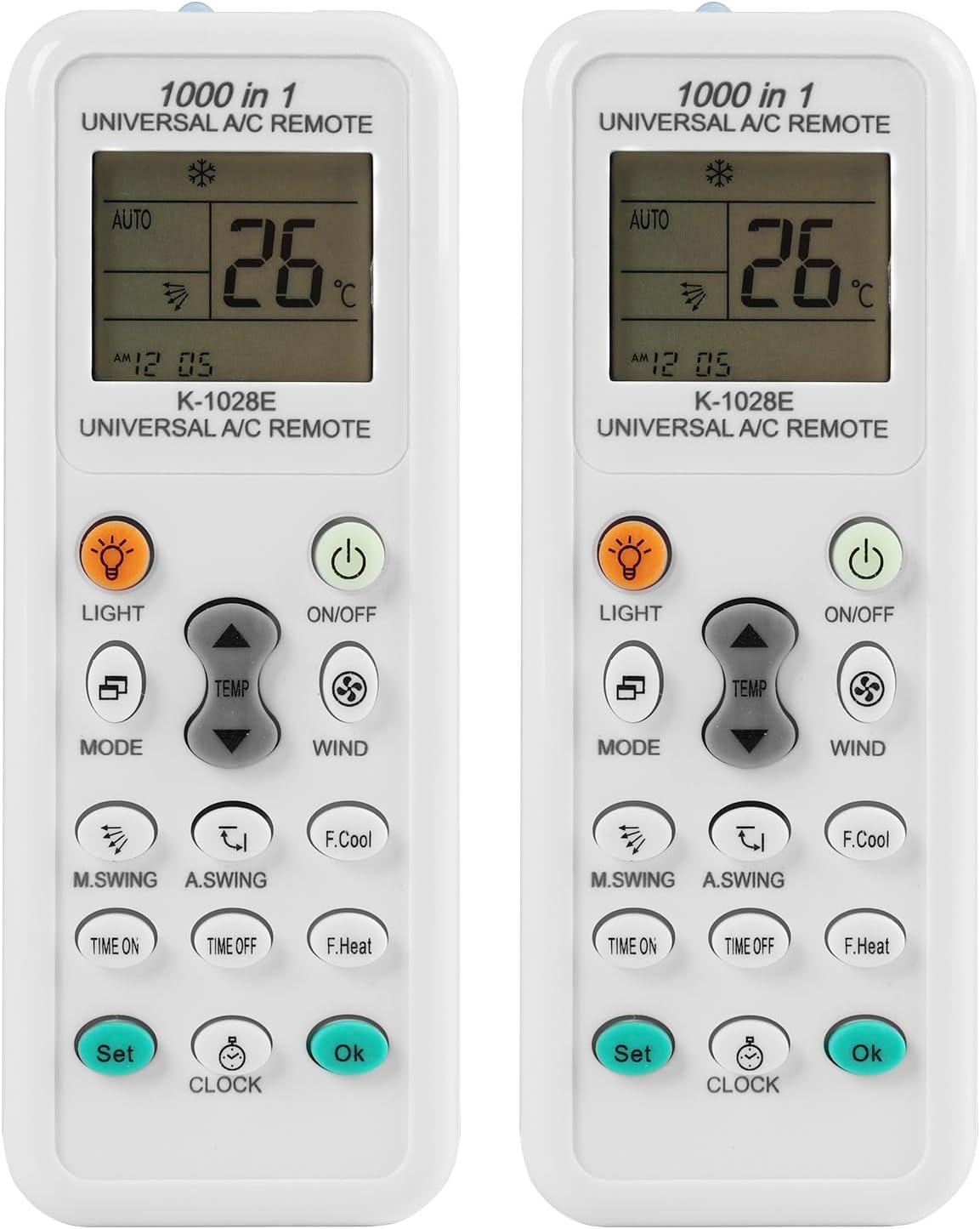Universelle Fernbedienung Für Klimaanlagen – 1 Stück – Ergonomisches Kunststoffgehäuse – Beleuchtetes Lcd-display Und Timer – Für Zuhause Und Büro – Kompaktes Schwarz