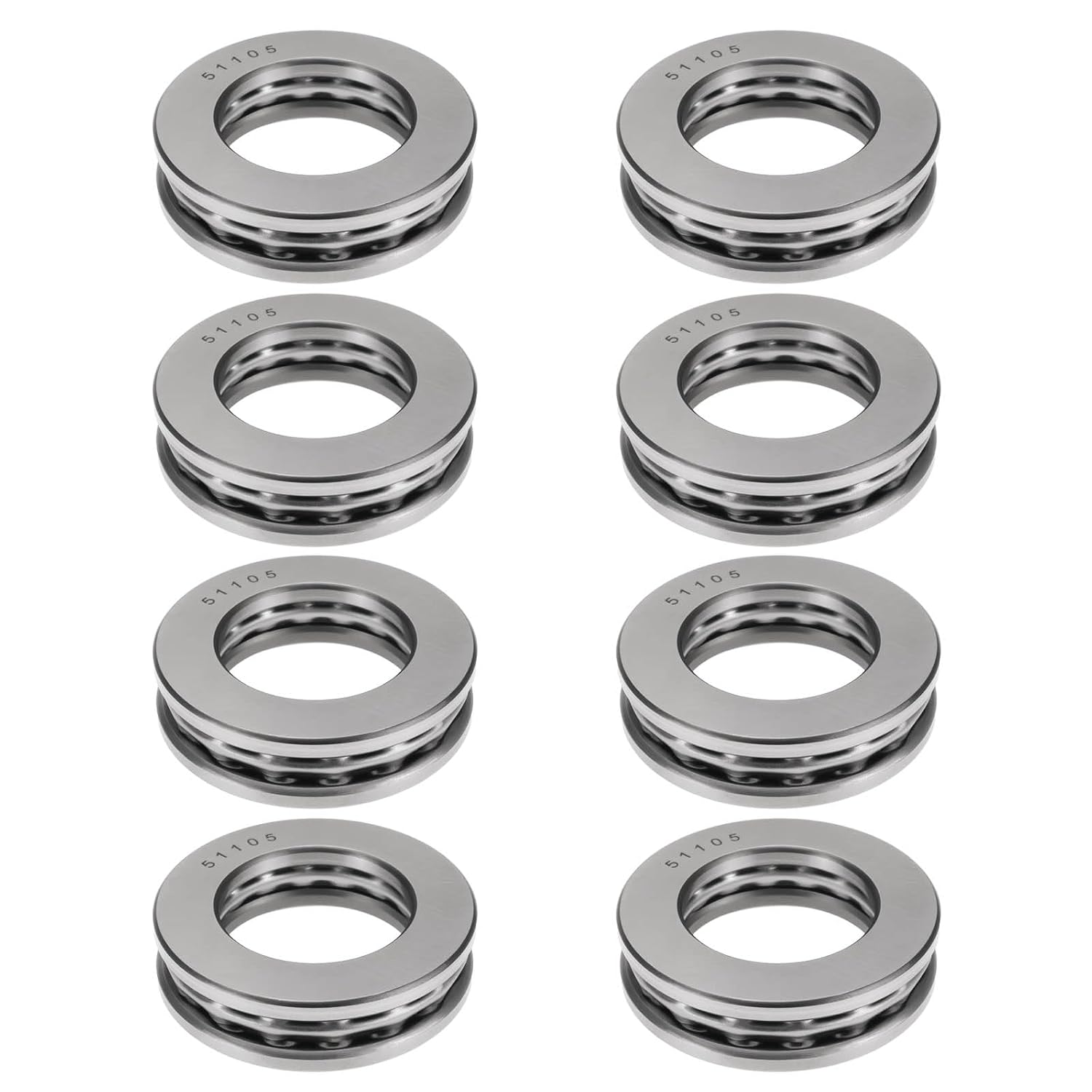 Satz Mit 8 Axialkugellagern 51105 – Stahl – 25 X 42 X 11 Mm – Reibungsreduzierung – Automobil- Und Transportmittelindustrie