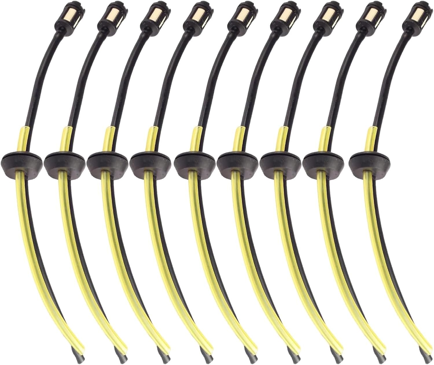 9-teiliges Universal-kraftstoffschlauchset – 9 Stück – Verstärkter Gummi – Optimale Kraftstofffiltration – Für 2-takt-/4-takt-rasenmäher/freischneider – Durchmesser 18–19 Mm