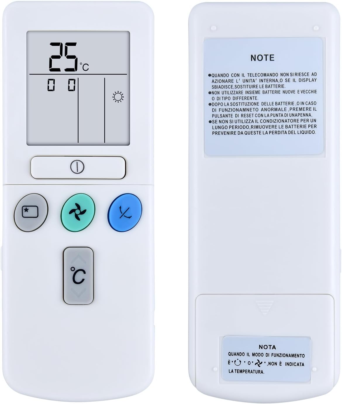 Fernbedienung Für Klimaanlage – 1 Stück – Ergonomisches Abs-kunststoffgehäuse – Infrarot, Keine Programmierung Erforderlich – Für Modelle Der Serien Rar Und Ras – Kompaktes Schwarz