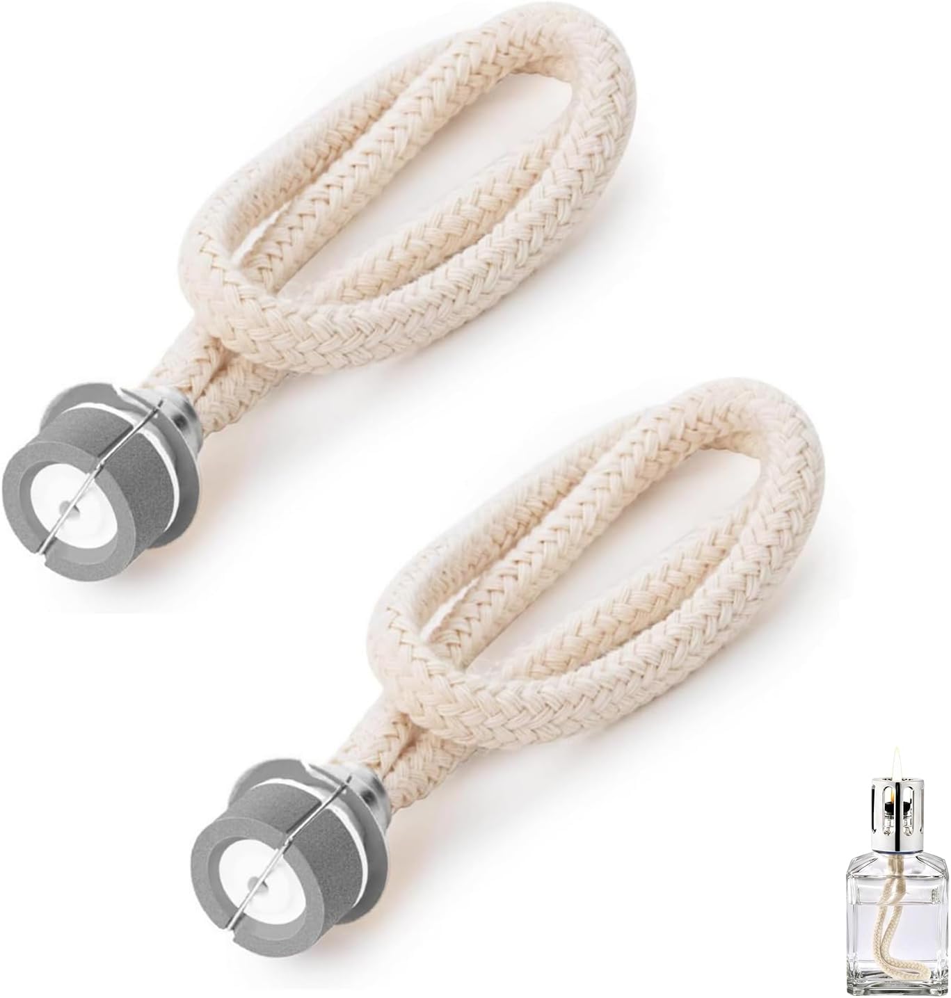 Docht Für Duftlampe – 2er-pack – Baumwolle Und Keramik – Luftverteilung Und -reinigung – Wohnzimmer, Schlafzimmer, Büro – Durchmesser 18 Mm