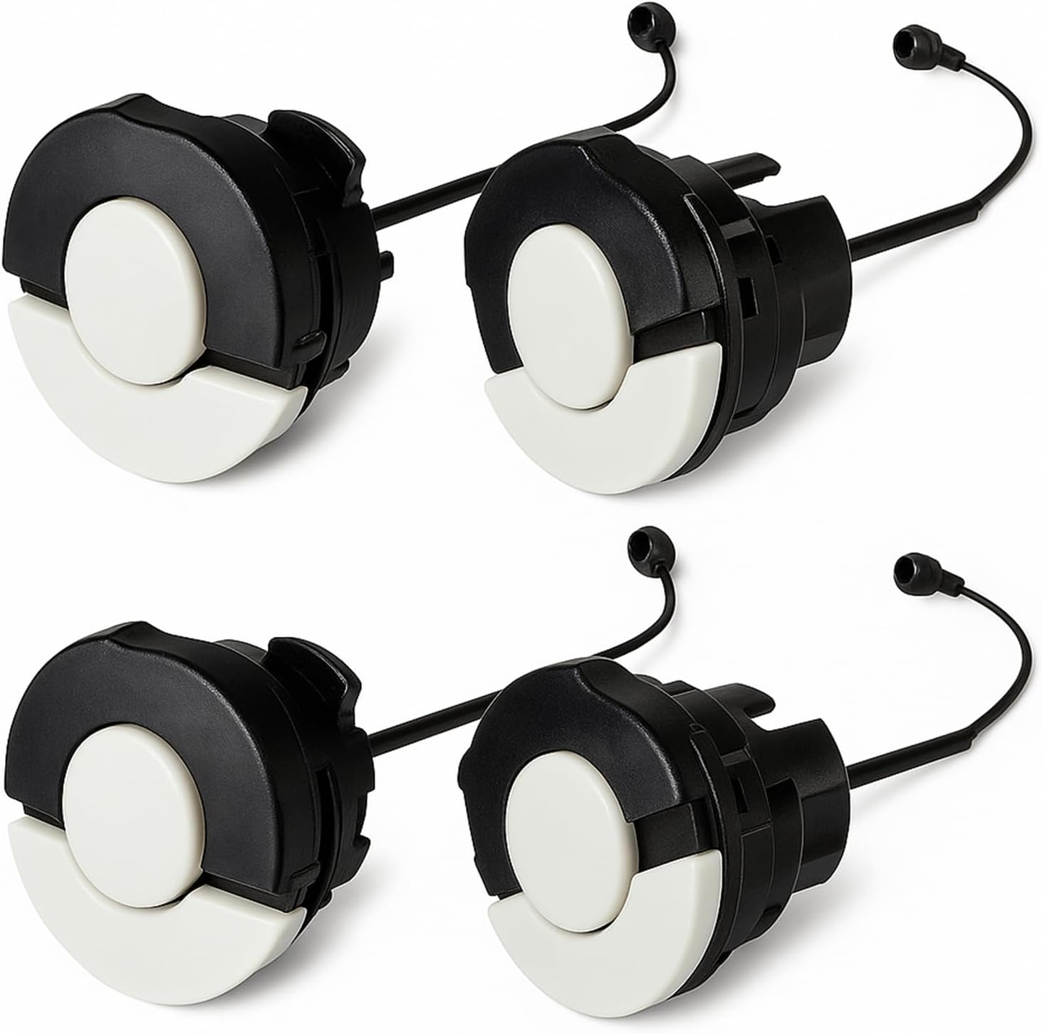 Öl- Und Tankdeckel – 4er-set – Robustes Kunststoffmaterial – Auslaufsicher Und Wasserdicht – Für Kettensägen Und Gartenscheren – 2 Große Und 2 Kleine