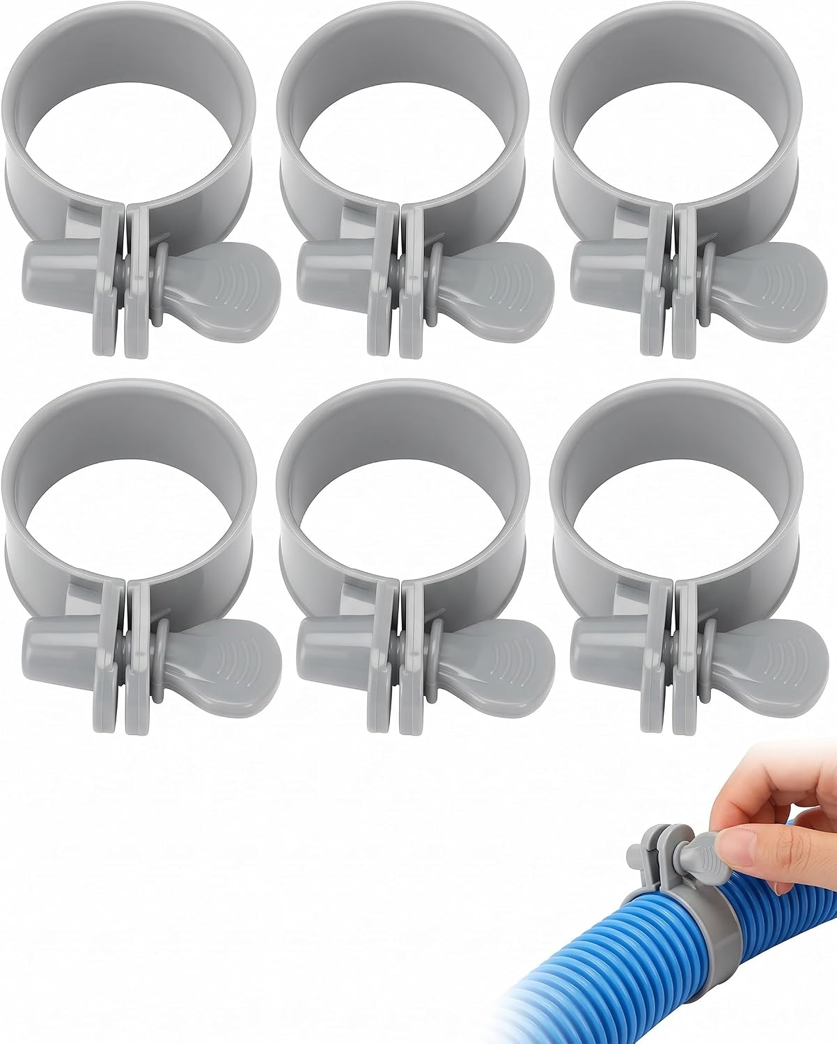 Kunststoff-schlauchschellen 32–38 Mm – Verstärkt Und Wasserdicht – Für Poolschläuche Und Sandfilter – Langlebige Reparatur