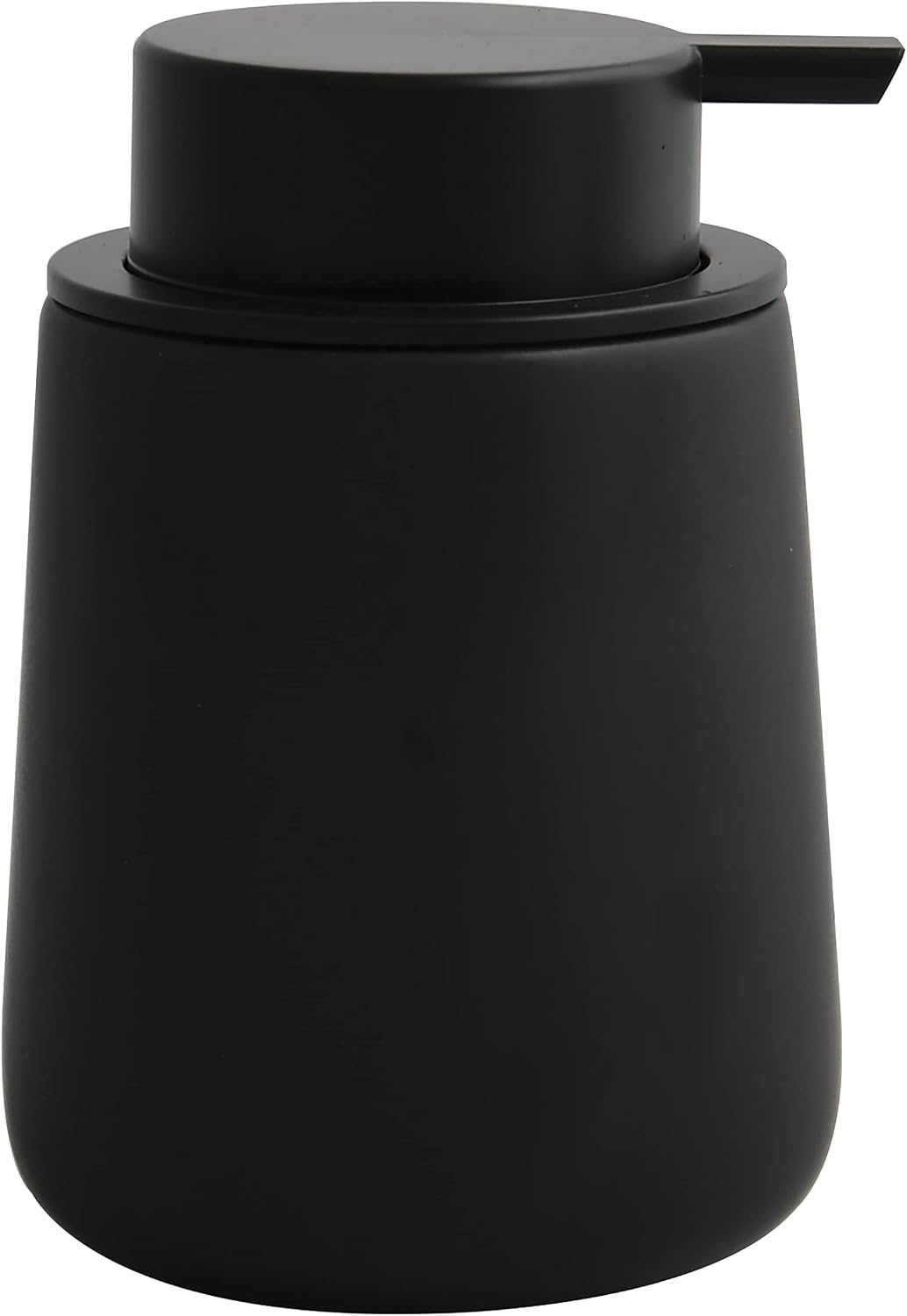 Seifenspender Aus Keramik – 1 Stück – Modernes Design In Mattschwarz – Auslaufsichere Flüssigkeitspumpe – Für Bad Und Küche – 8,5 X 8,5 X 12,6 Cm