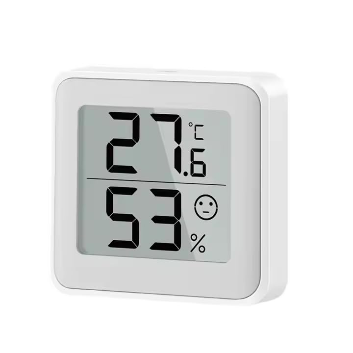 Digitales Thermometer-hygrometer – 1 Stück – Kompaktes Lcd-display – Misst Temperatur Und Luftfeuchtigkeit – Für Zuhause, Büro, Gewächshaus, Keller – Klares Display