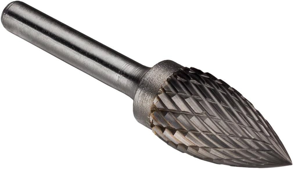 Hartmetall-rotationsfräser – 1-teilig – Doppelschneider – Entgraten Von Hrc65-stahl – Zerspanung Und Formgebung – 6 Mm Schaft, 14 Mm Kopf