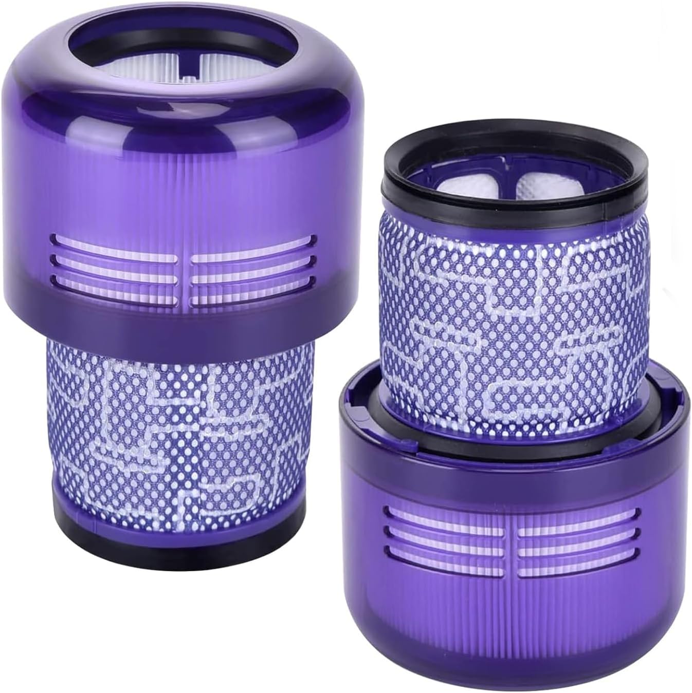 2er-pack Waschbare Hepa-filter – Kompatibel Mit Dyson V11, V15 Und Sv14 – Strapazierfähiges Material – Für Akku-staubsauger – Ersetzt Teilenummer 970013-02