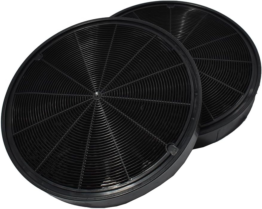 Set Mit 2 Kohlefiltern – Durchmesser 19,6 Cm – Kompatibel Mit Dunstabzugshauben – Geruchsfilterung – Dicke 3 Cm