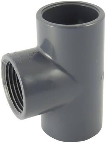 90°-pvc-t-stück Mit Innengewinde – Zentralgewindeanschluss – Pn16-hydraulikverschraubung – Bewässerung Und Schwimmbad – Ø 32 Mm