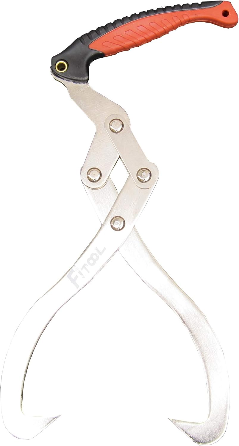 Holzzange – 1 Stück – Verchromter Schmiedestahl – 300 Mm Öffnung Und Ergonomischer Griff – Zum Stapeln Von Holz Und Für Kamine – Länge 44,7 Cm