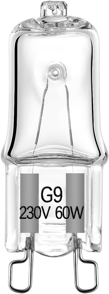 G9-halogenlampen – 12er-pack – T4-glas, Warmweiß (2700 K) – Dimmbar, 60 W, 820 Lm – Für Kronleuchter Und Wandleuchten – Abmessungen: 40 X 13 Mm