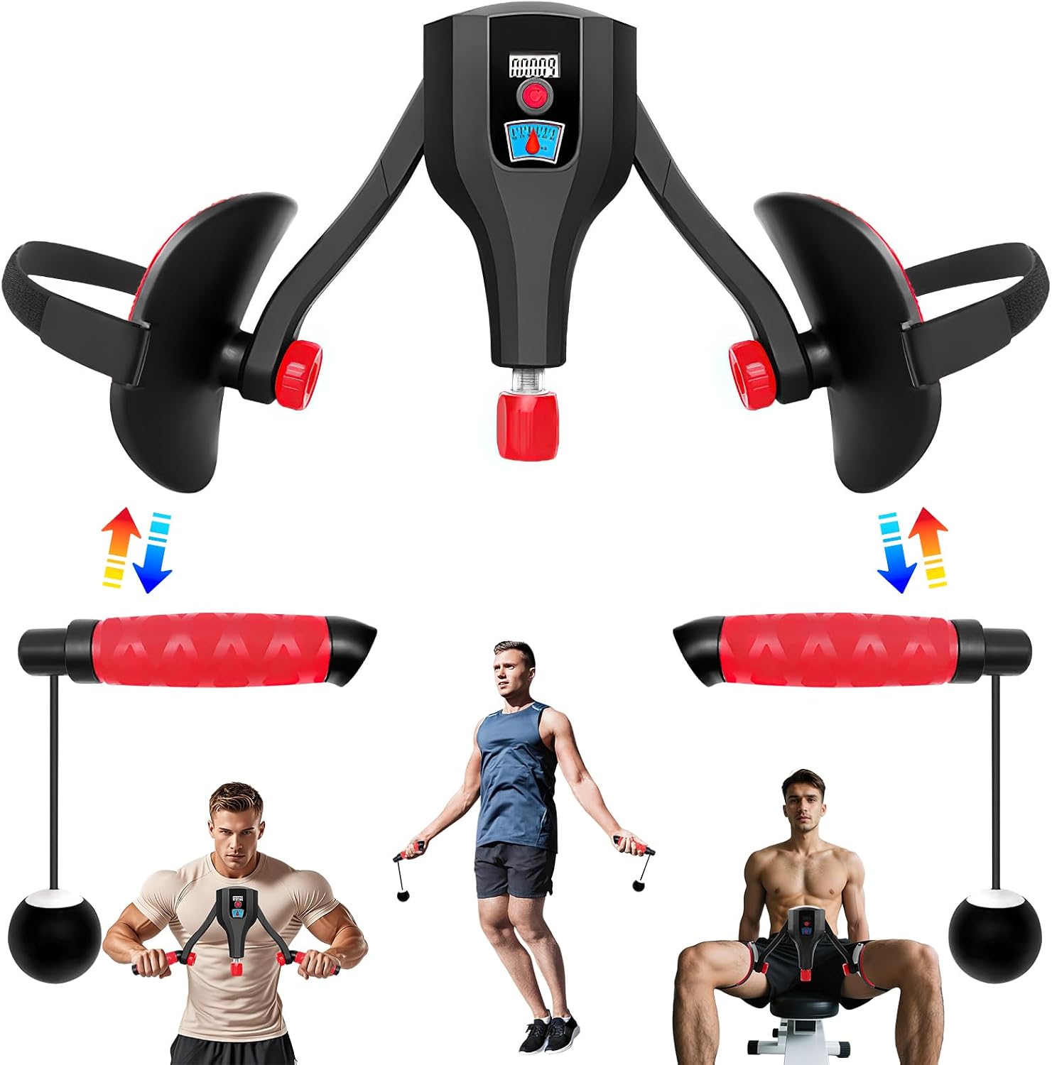 3-in-1-trainingsgerät – Widerstand 10 Bis 60 Kg – Verstärktes Pp Und Tpe – Übungen Für Beckenboden Und Oberschenkel – Unisex, Für Den Heimgebrauch – 0,8 Cm Dicke Polsterung