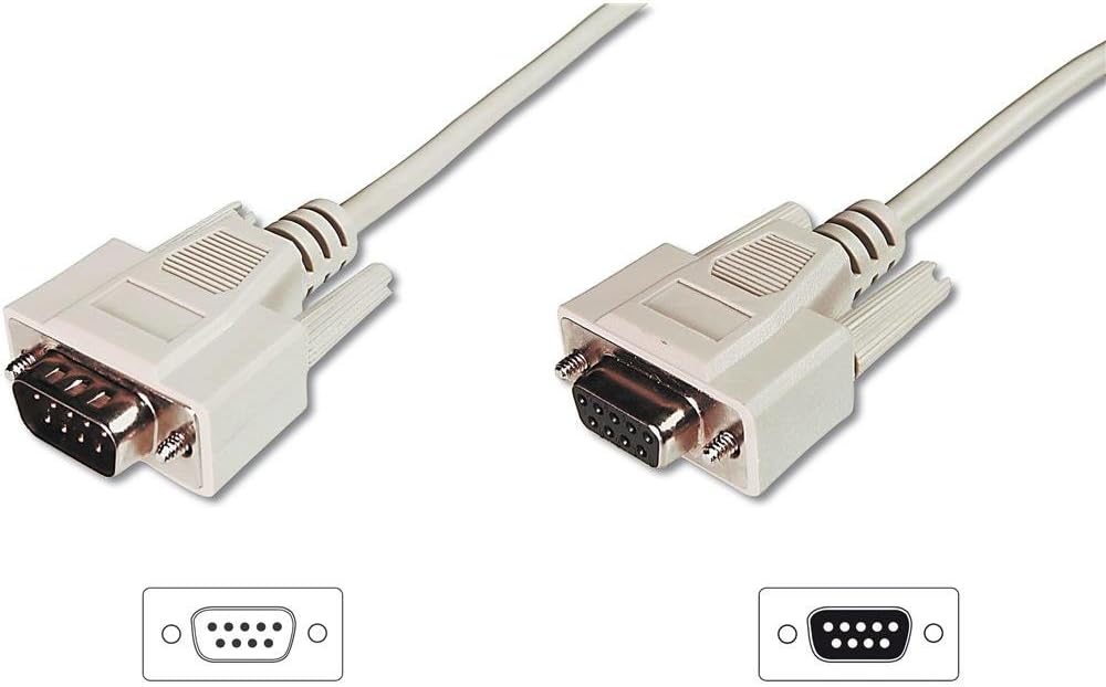 D-sub9-verlängerungskabel – 1 Stück – Beige – Datenübertragung – Industrie-pc – 2,0 M