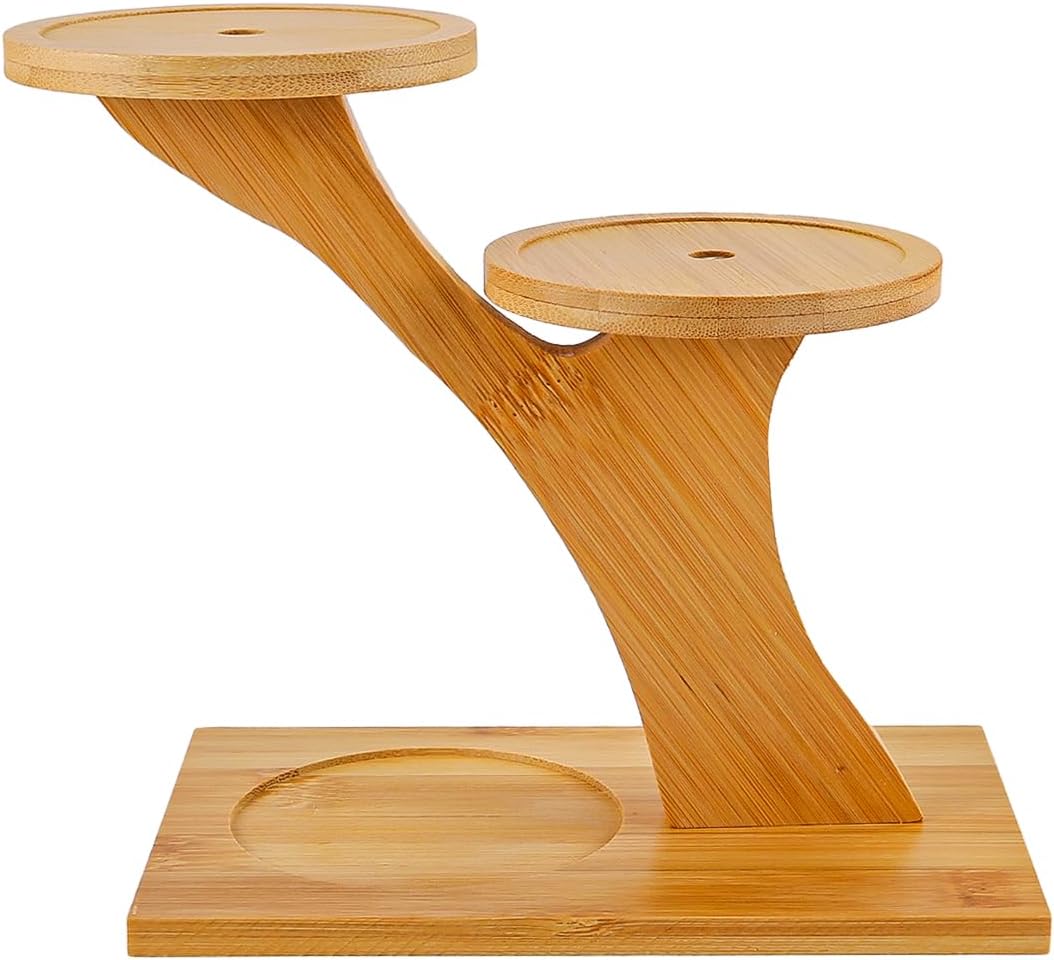 3-stöckiger Pflanzenständer – 1 Stück – Modernes Holzdesign – Platzsparend – Für Zuhause, Büro, Balkon – 18 X 11 X 17 Cm