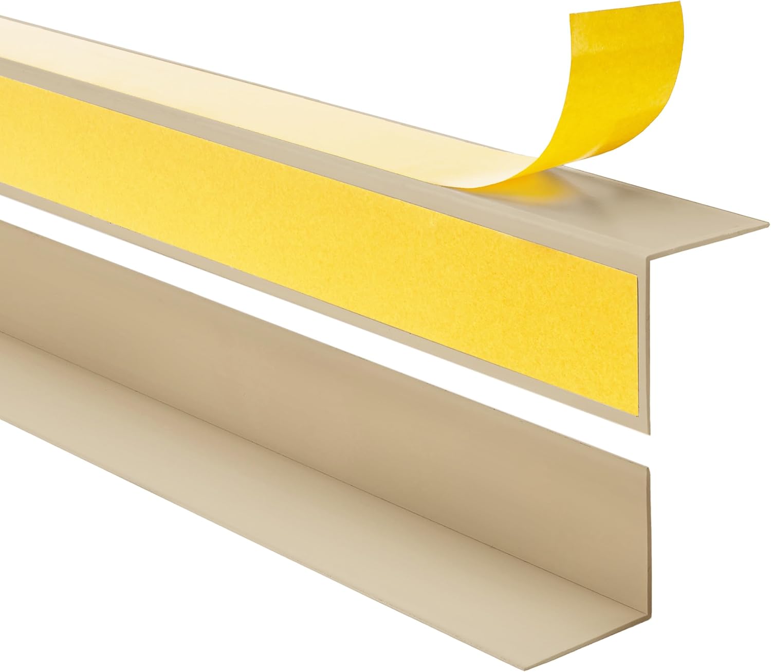 20 X 20 Mm Pvc-eckprofil – 1 Stück – Beige, Selbstklebend – Kein Bohren Erforderlich – Für Zuhause Und Büro – 100 Cm