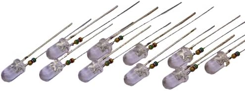 5-mm-led – 10er-pack – Blau – 12 V – Lötbar – Für Armaturenbrett Und Instrumente