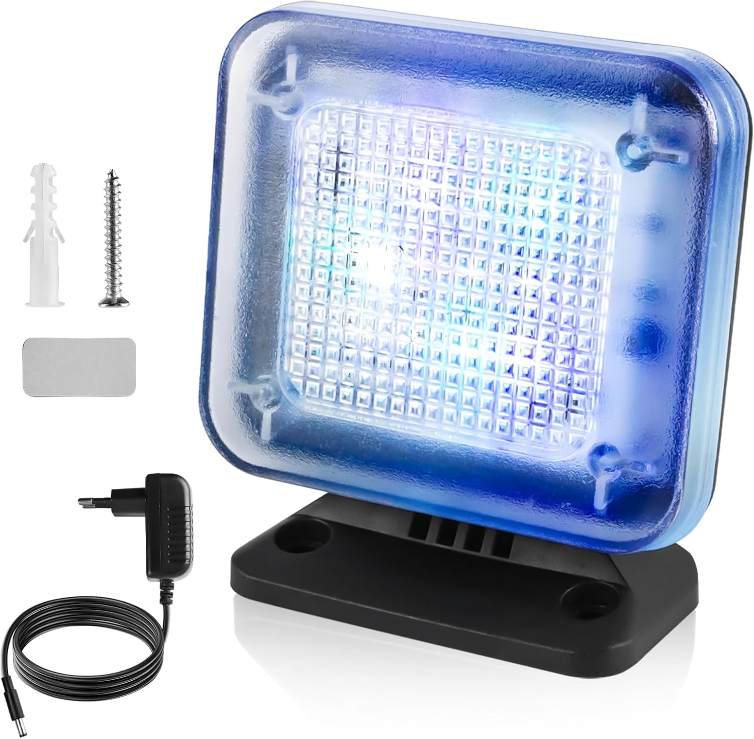Tv-simulator – 1 Stück – Kunststoff – 12 Mehrfarbige Leds – Dämmerungstimer – Diebstahlsicherung