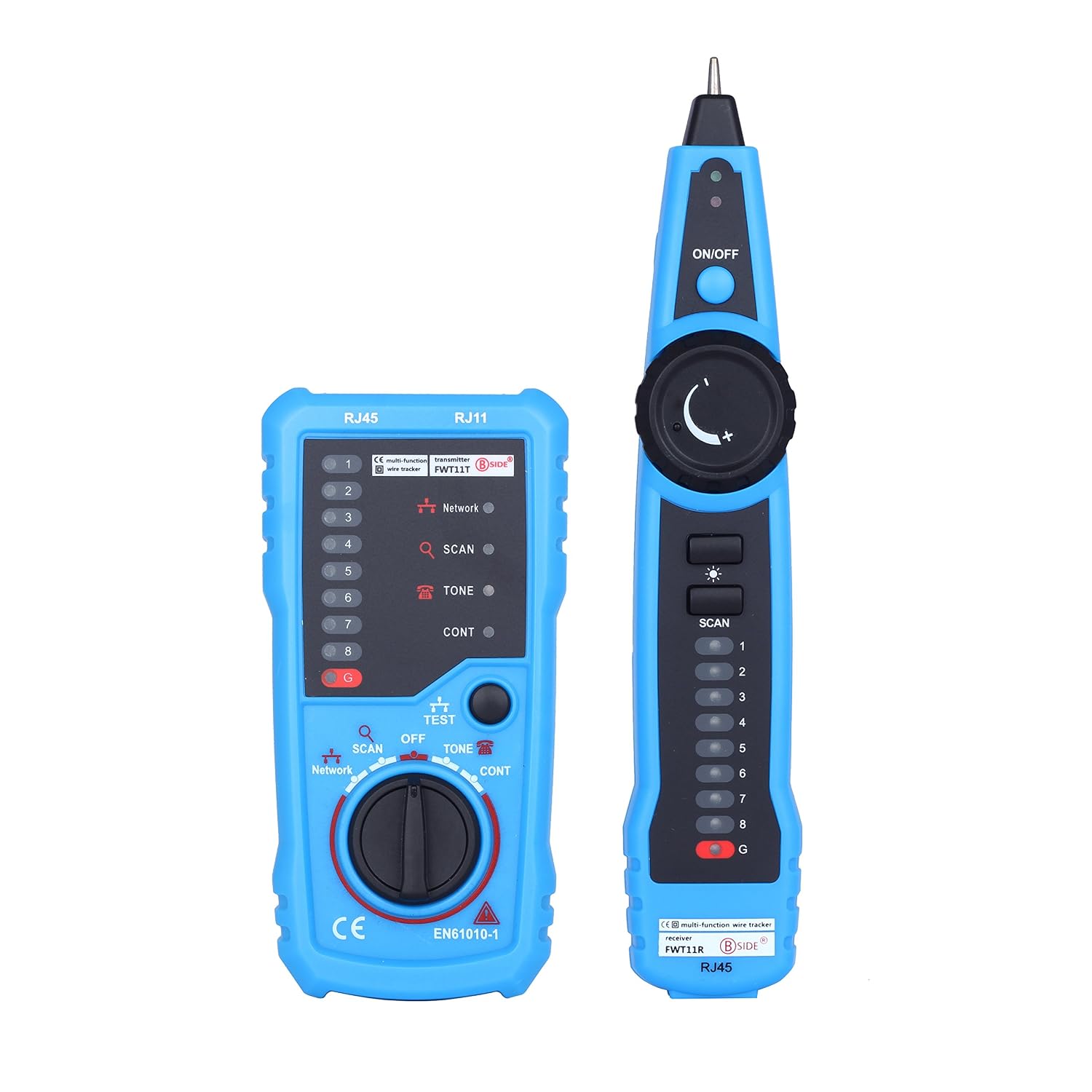 Rj45/rj11-kabeltester – 2 Stück – Kunststoff – Kabelortung – Telefon-lan-netzwerk
