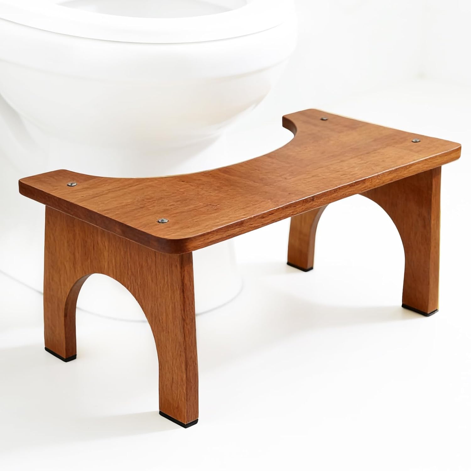 Ergonomischer Toilettenhocker – 1 Stück – Robustes, Braunes Kunststoff – Fördert Die Verdauung – Für Erwachsene Und Kinder – Universelle Höhe