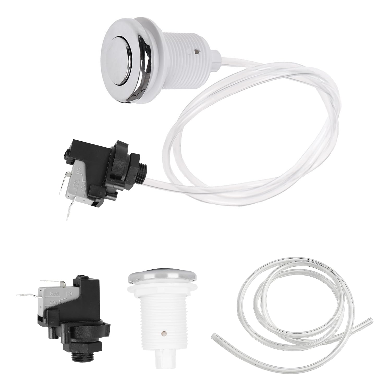 Pneumatischer Drucktaster – 1 Stück – Edelstahl – 250 V – Für Whirlpool Und Pool – 6,5 Cm