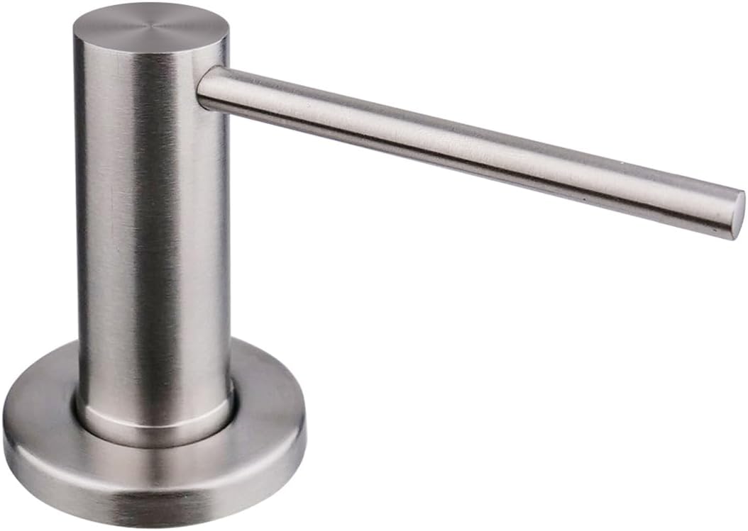 Eingebauter Seifenspender – 1 Stück – Gebürsteter Edelstahl – 360° Drehbare Pumpe – Für Küche Und Bad – 500 Ml