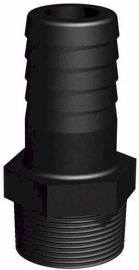 1-1/4"-außengewindeanschluss – 1 Stück – Verstärktes Polypropylen – 32-mm-schlauchanschluss – Für Ibc-tanks Und Bewässerungsanlagen – Grau